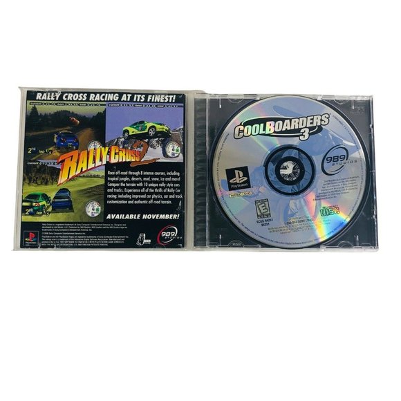 Cool Boarder 3 Sony PlayStation 1 Video Game Complete Disc Manual Case Snowboard - Picture 6 of 9